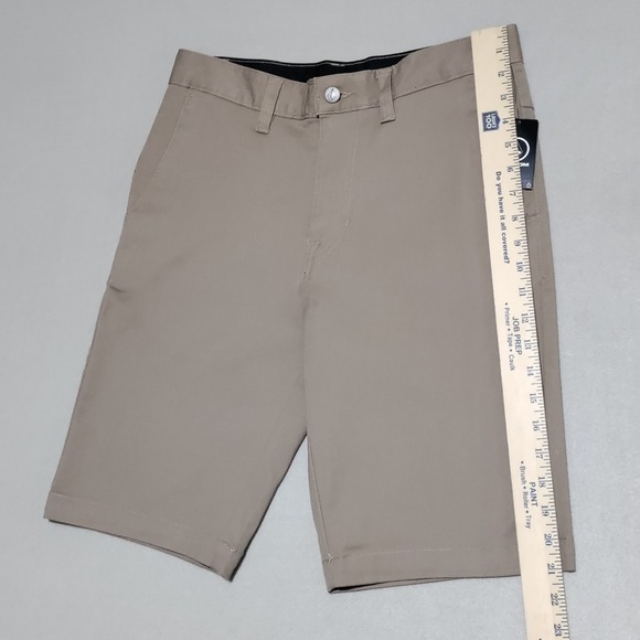 Volcom Vmonty‎ Stretch 22 Khaki Chino Shorts Mens Size 29 Flat Front Casual NEW - Picture 13 of 14